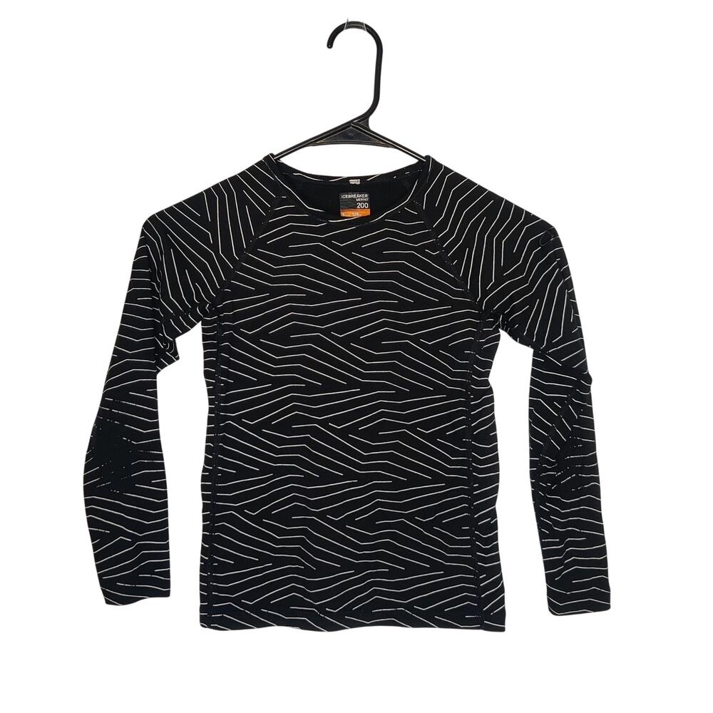Icebraker Kids Merino Wool 200 Oasis Long Sleeve Crew Thermal Top 8 Years